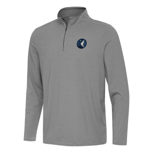 Minnesota Timberwolves Antigua Twine 1/4 Zip 3XLarge Black/White