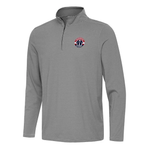 Washington Wizards Antigua Twine 1/4 Zip 3XLarge Black/White