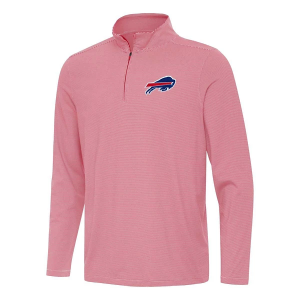 Buffalo Bills Antigua Twine 1/4 Zip Small Dark Red/White