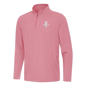 Houston Rockets Antigua Twine 1/4 Zip Small Dark Red/White