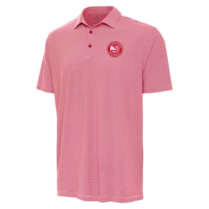 Atlanta Hawks Twine Antigua Polo Small Dark Red/White