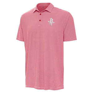 Houston Rockets Twine Antigua Polo Small Dark Red/White