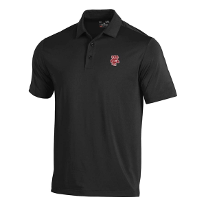 Wisconsin Badgers Under Armour McCaffery Polo Large Black