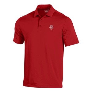 Wisconsin Badgers Under Armour McCaffery Polo Large Flawless