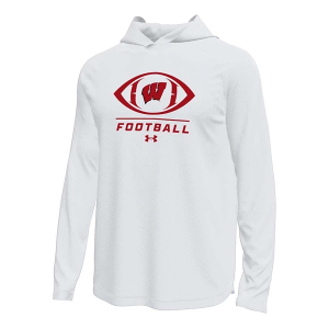 Wisconsin Badgers Under Armour Faulk Football T-Shirt Large White