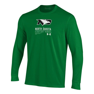 North Dakota Fighting Hawks Under Armour Adrian T-Shirt Large Kelly Green