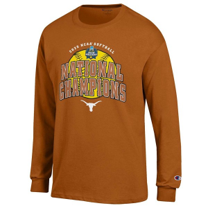 Texas Longhorns Champion 2025 NCAA Softball National Champions T-Shirt Large Texas Orange