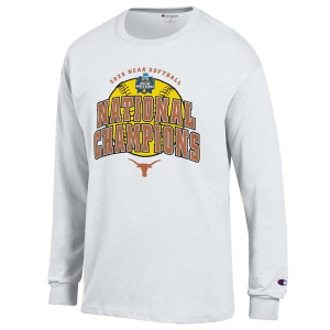 Texas Longhorns Champion 2025 NCAA Softball National Champions T-Shirt Medium White