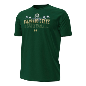 Colorado State Rams Under Armour Football Schedule T-Shirt XLarge Forest