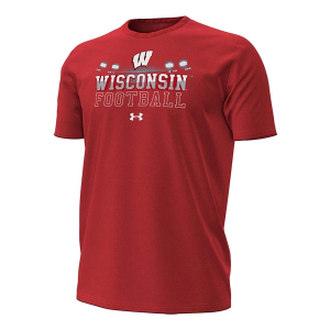 Wisconsin Badgers Under Armour Football Schedule T-Shirt XLarge Red