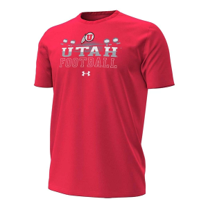 Utah Utes Under Armour Football Schedule T-Shirt Medium Red