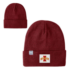 Iowa State Cyclones Under Armour Halftime Beanie One Size Cardinal