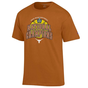 Texas Longhorns Champion 2025 NCAA Softball National Champions T-Shirt 3XLarge Texas Orange