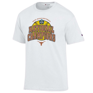 Texas Longhorns Champion 2025 NCAA Softball National Champions T-Shirt Medium White