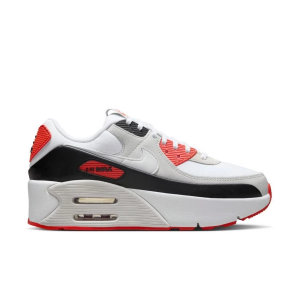 Women's Nike Air Max 90 LV8 Sneakers 8.5 Regular White/White-Black-Picante Red