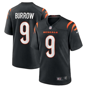 Cincinnati Bengals Joe Burrow #9 Nike Game Jersey Medium Black