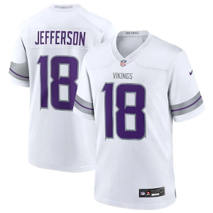 Minnesota Vikings Justin Jefferson #18 Nike Winter Warrior Game Jersey Large White