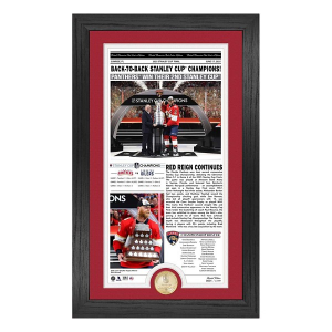 Highland Mint Florida Panthers 2025 Stanley Cup Champions Front Page News Cover Bronze Coin Photo Mint