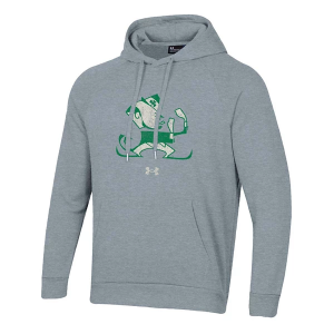 Notre Dame Fighting Irish Under Armour Hoodie Small Heather Grey