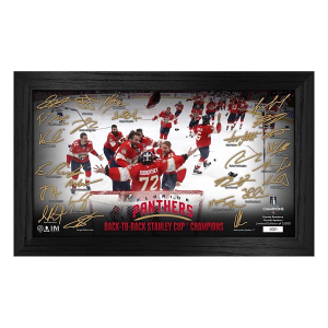 Highland Mint Florida Panthers 2025 Stanley Cup Champions Signature Celebration Frame