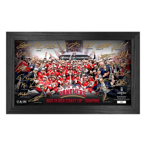 Highland Mint Florida Panthers 2025 Stanley Cup Champions Tradition Signature Frame