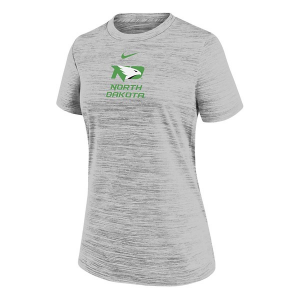 North Dakota Fighting Hawks Nike Women's Sideline Velocity T-Shirt XLarge Photon
