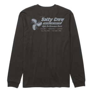 Men's Salty Crew Props Long Sleeve T-Shirt Medium Black