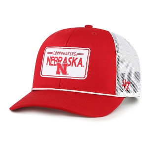 Nebraska Cornhuskers 47 Brand Rhett Trucker Kids' Snapback Hat One Size Red