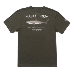 Men's Salty Crew Bruce Premium T-Shirt Medium Dusty Olive