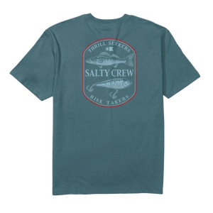 Men's Salty Crew Baited Classic T-Shirt Small Hydro
