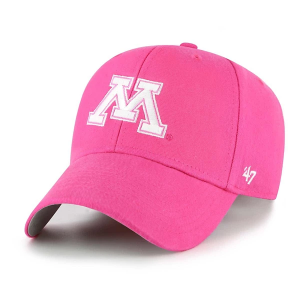 Minnesota Golden Gophers 47 Brand Girls' Basic MVP Kids' Adjustable Hat One Size Pink