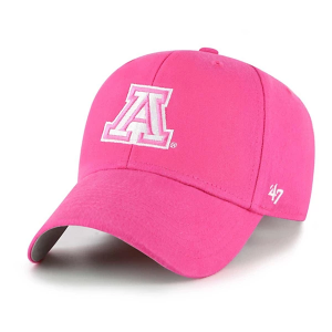 Arizona Wildcats 47 Brand Girls' Basic MVP Kids' Adjustable Hat One Size Pink