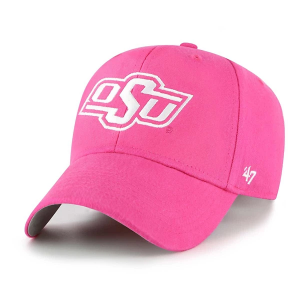 Oklahoma State Cowboys 47 Brand Girls' Basic MVP Kids' Adjustable Hat One Size Pink