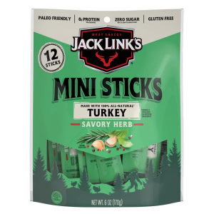 Jack Links Jack Link's Mini Turkey Savory Herb Sticks 12 Pack Jerky