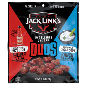 Jack Links Jack Link's Duos Buffalo Style and Ranch Chicken Tender Bites Jerky