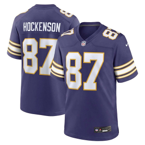 Minnesota Vikings TJ Hockenson #87 Nike Alternate Game Jersey 2XLarge Purple