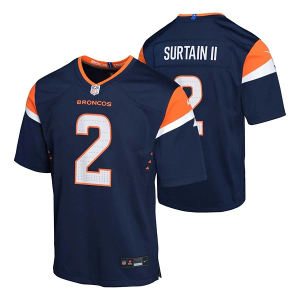 Denver Broncos Patrick Surtain II #2 Nike Alternate Game Kids' Jersey Large Navy