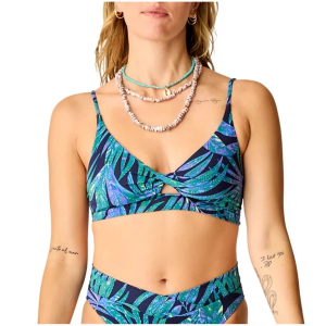 Women's Carve Designs Elba Swim Bikini Top Sporty Small Blue Oasis