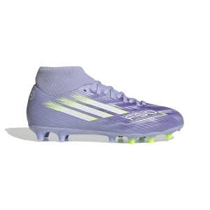 Women's adidas F50 Sparkfusion Club Molded Soccer Cleats 8 Violet Tone/Lucid Lemon