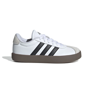 Kids' adidas VL Court 3.0 Sneakers Little 1.5 Regular White/Black/Grey Heather