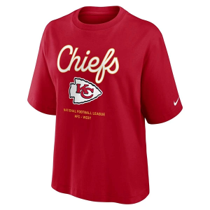 Women's Kansas City Chiefs Nike Essential Boxy T-Shirt Small Red