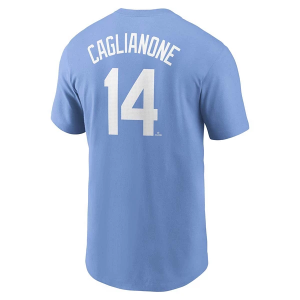 Kansas City Royals Jac Caglianone #14 Alternate Name & Number T-Shirt Small Light Blue