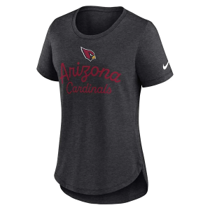 Women's Arizona Cardinals Nike Tri Fashion T-Shirt 2XLarge Black