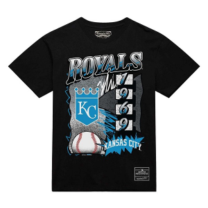 Kansas City Royals Overspray T-Shirt XLarge Black