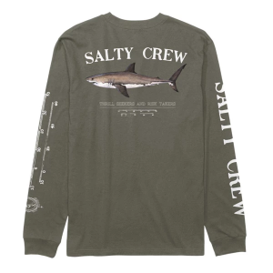 Men's Salty Crew Bruce Classic Long Sleeve T-Shirt 3XLarge Dusty Olive