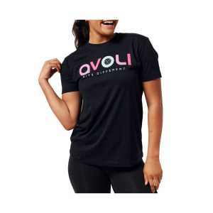 Women's Avoli Sugar Plum Ombre T-Shirt Small Black