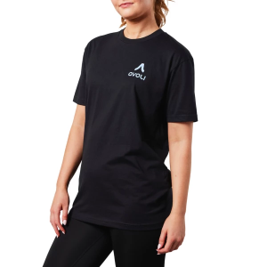 Women's Avoli Sugar Plum Logo T-Shirt Small Black