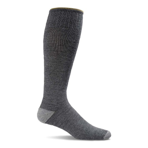 Men's Sockwell Elevation Firm Graduated Compression Knee High Running Socks L/XL Grey Singles