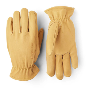 Hestra Job Driver Insulated Leather Gloves 7 Yellow