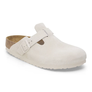 Women's BIRKENSTOCK Boston Soft Footbed Casual Clogs Narrow 40 Antique White